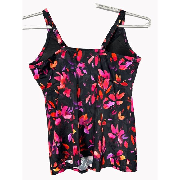 Swimsuits For All Size 46G Womens Floral Underwire Bra Tankini Top Nylon/Spandex - Picture 4 of 9